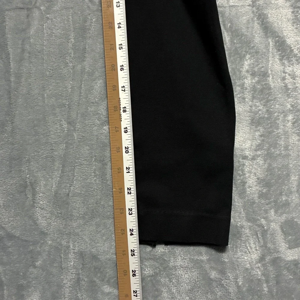 SPANX Black‎ Ponte Knit Pull On Cropped Ankle Pants Women's Medium